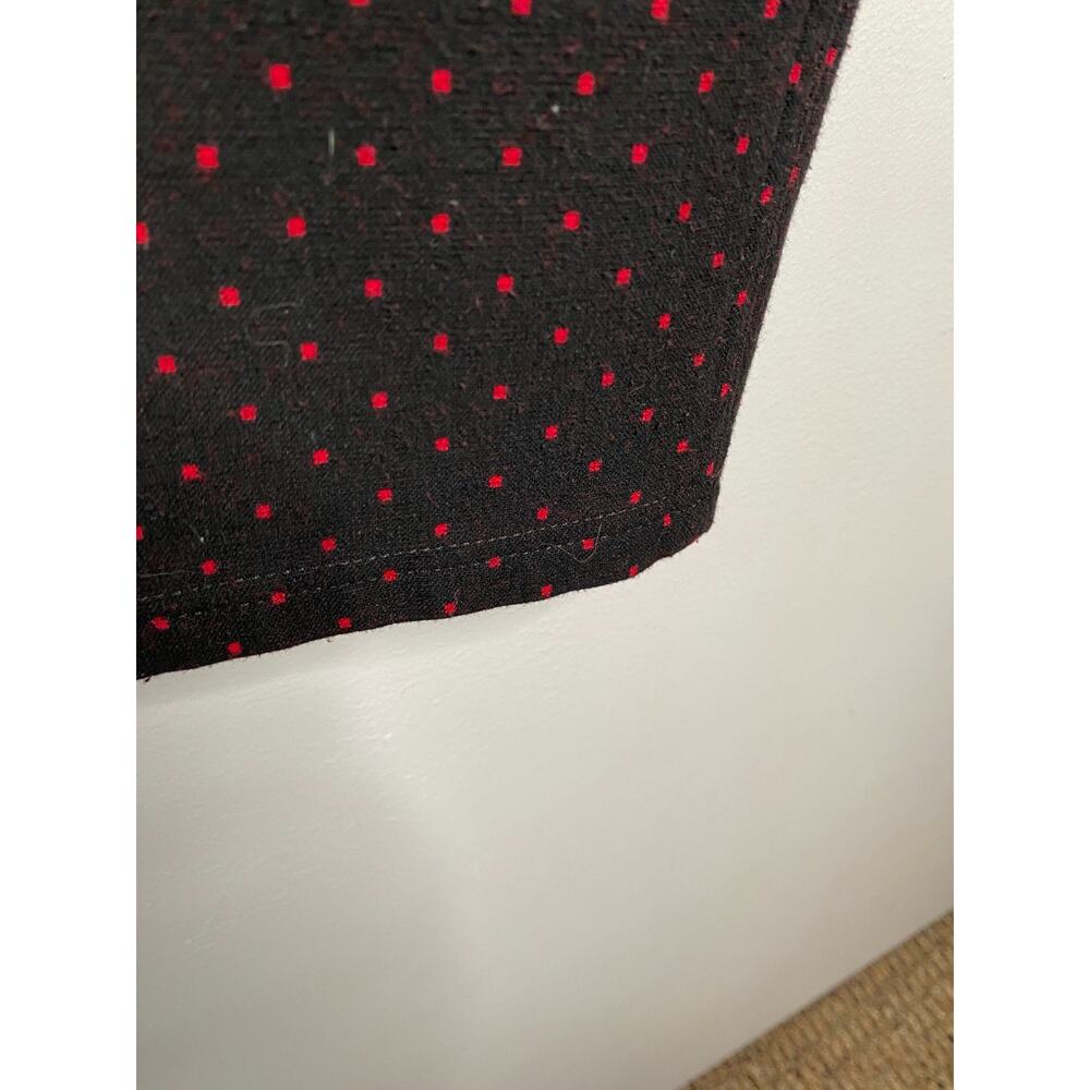 Talbots Factory Black with Red Polka Dot Ankle Pants Size 8 - Picture 2 of 8